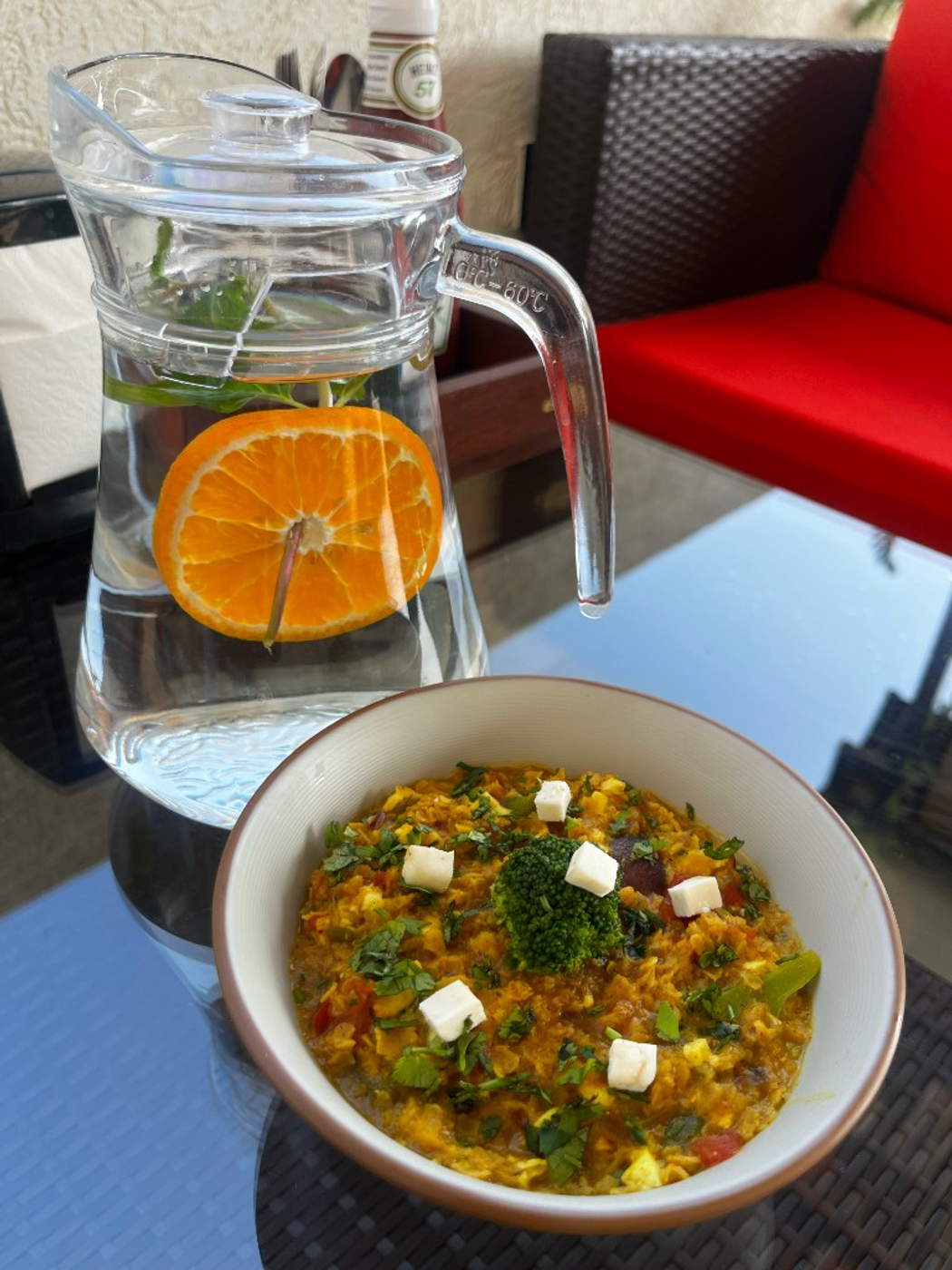 Vegetable breakfast bowl with paneer